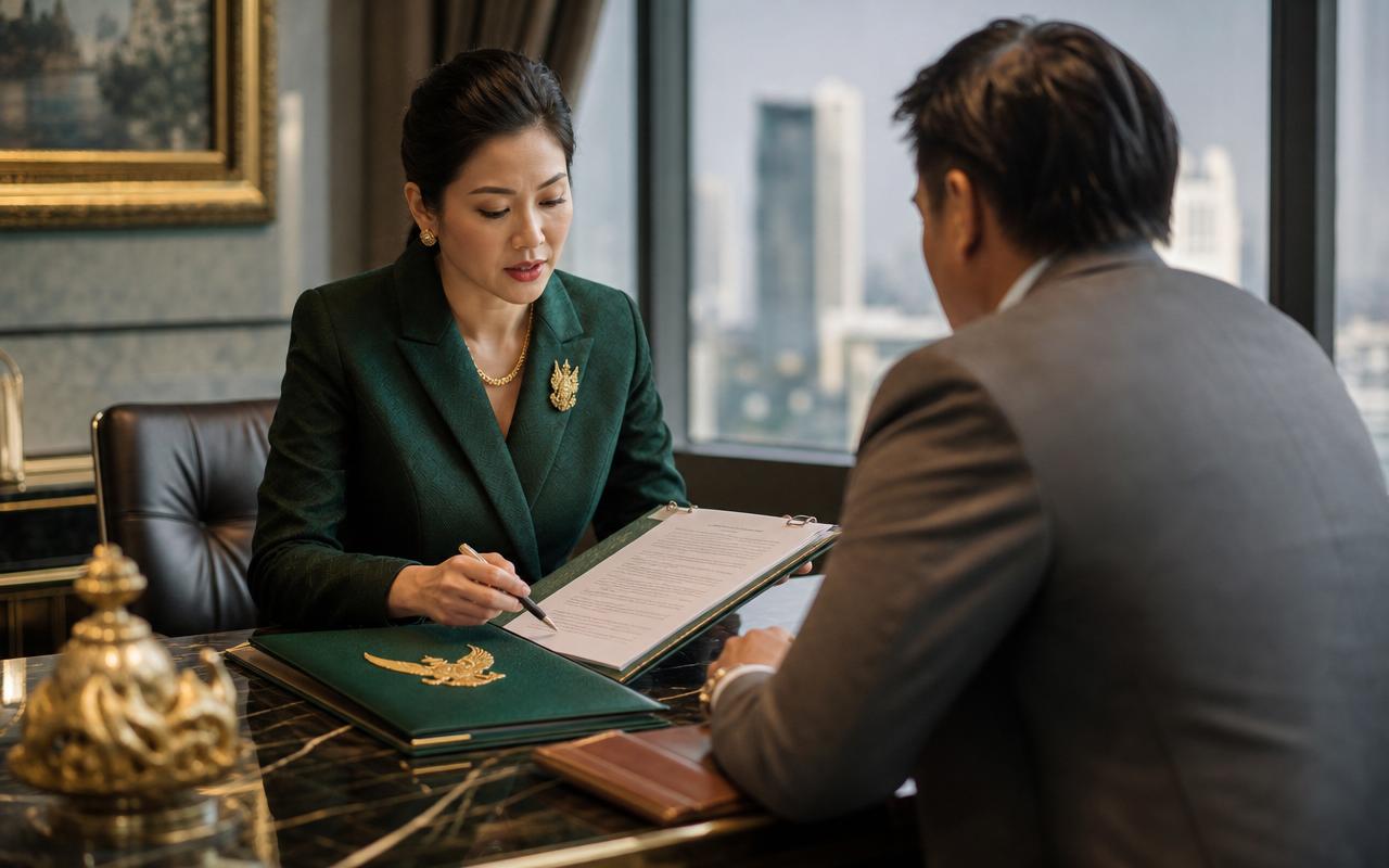 ทนาย Notary Public รับรองหนังสือมอบอำนาจภาษาไทยด้วยตราครุฑและปั๊มทอง