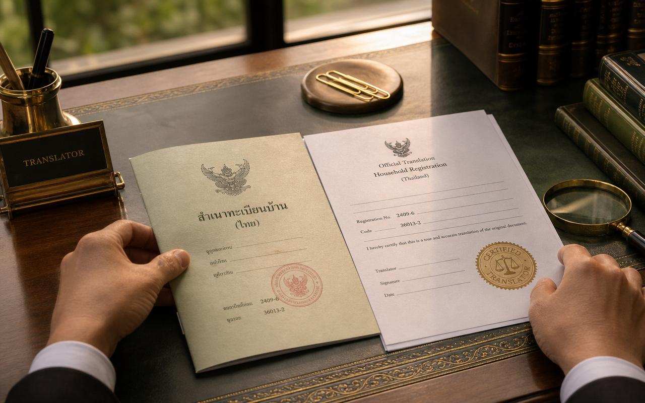 งานแปลเอกสารรับรองพร้อมตราประทับนักแปล